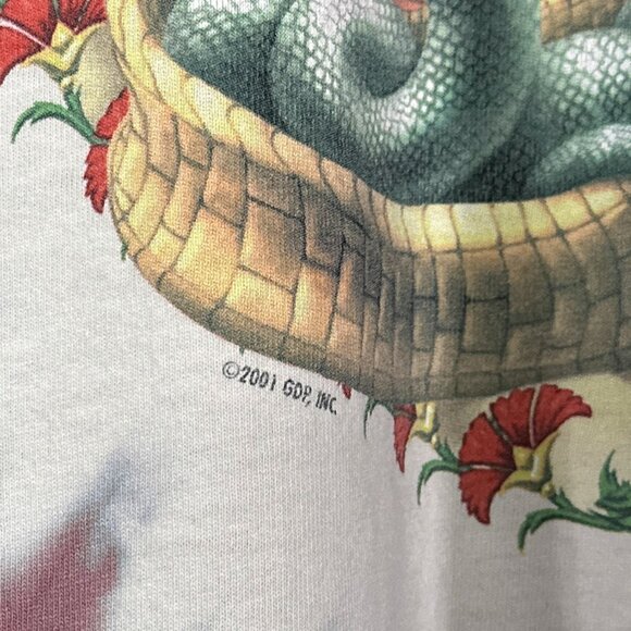Liquid Blue Grateful Dead Snake Charmer 2001 Tie Dye T Shirt Sz XXL Blue Purple - Picture 12 of 15